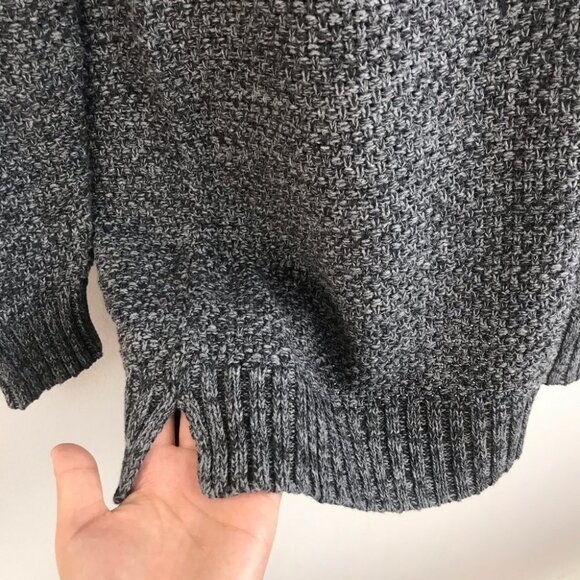 Hilary Radley knit cowl neck Grey long sleeve sweater women size S - Picture 9 of 16